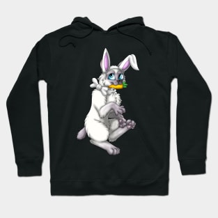 Bobtail BunnyCat: Lilac Point (White) Hoodie